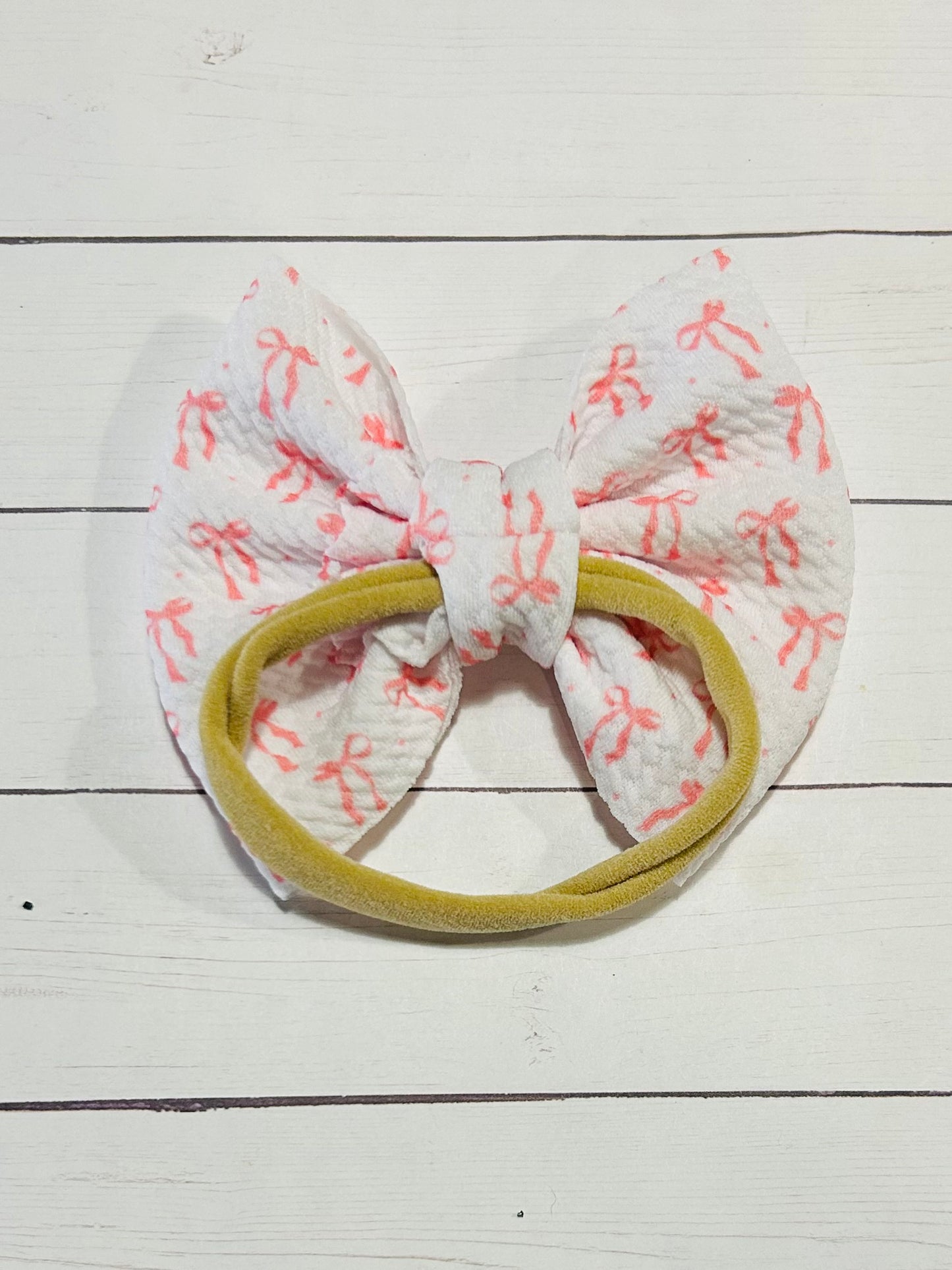 Pink Bow Baby Headband Bow