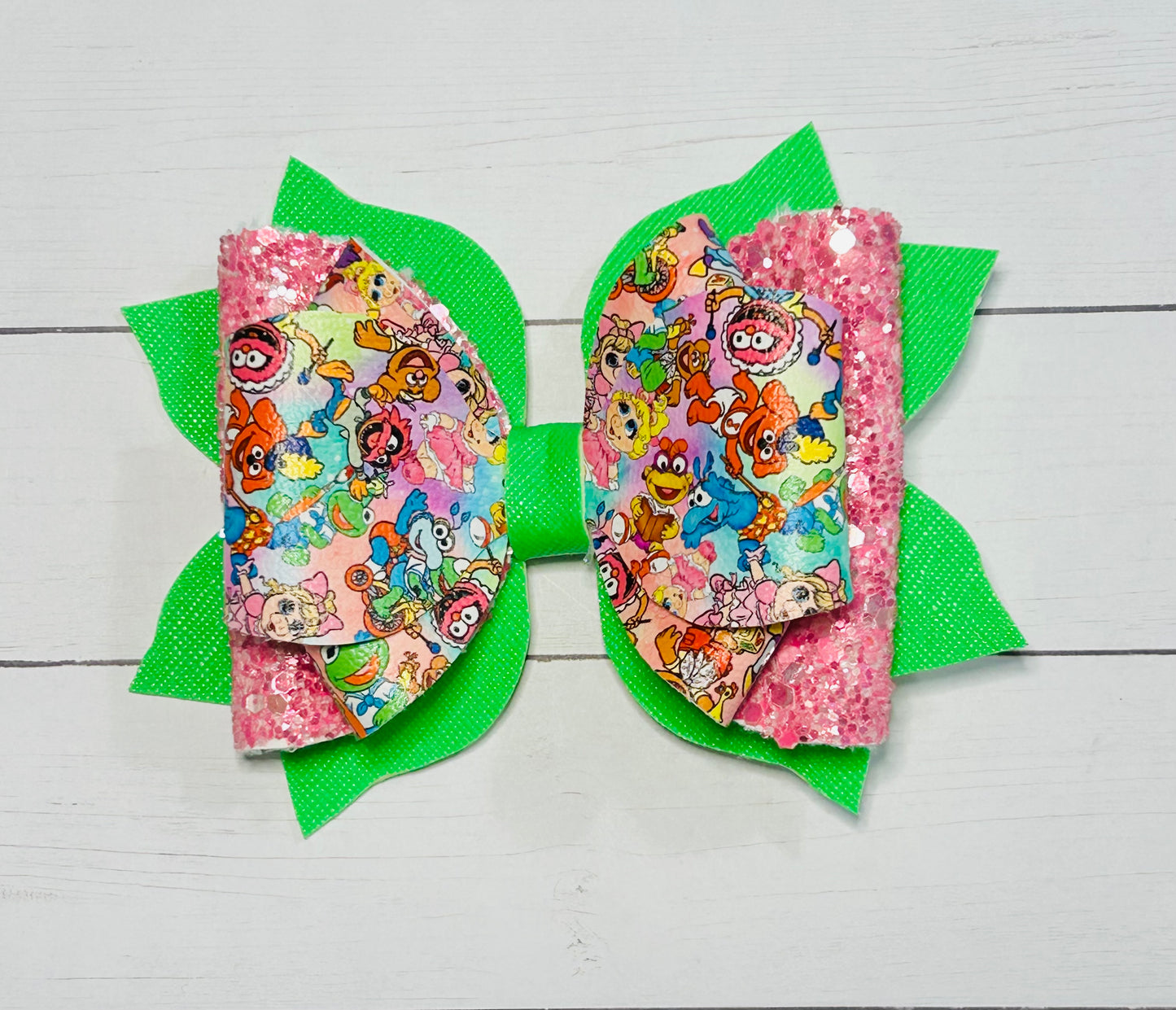 Muppet Babies Hair Bow Clip