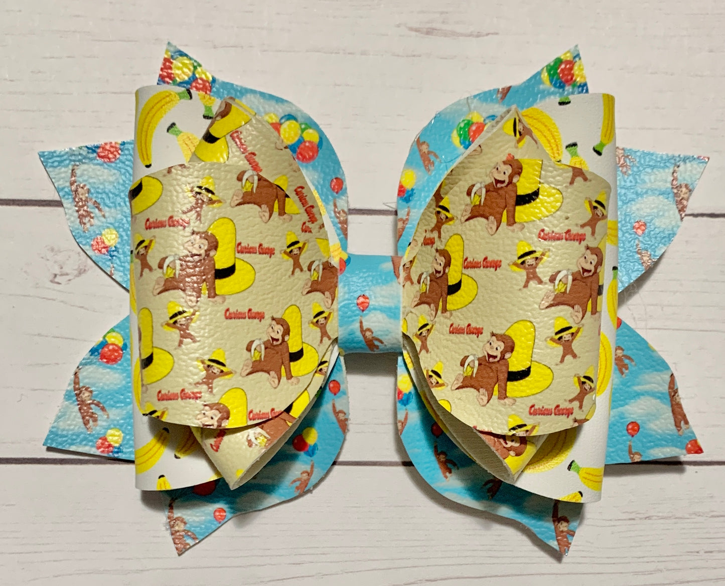 Curious George Hair Bow Clip