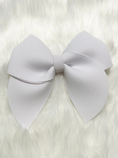 Neutral Large Sailor Hair Bow Clip