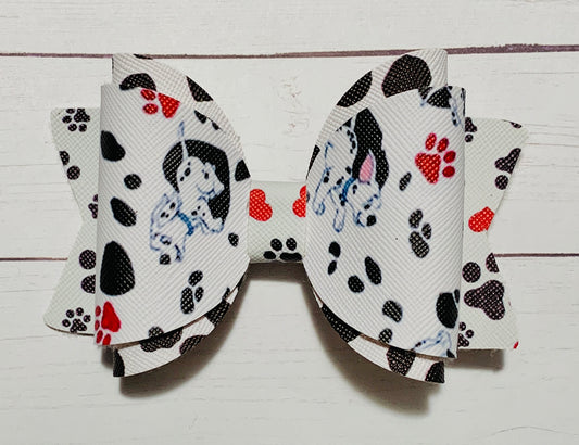 101 Dalmatians Hair Bow Clip