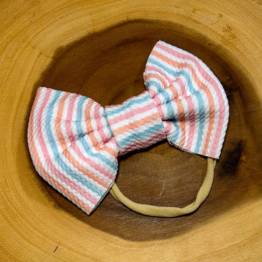 Striped Baby Bow Headband