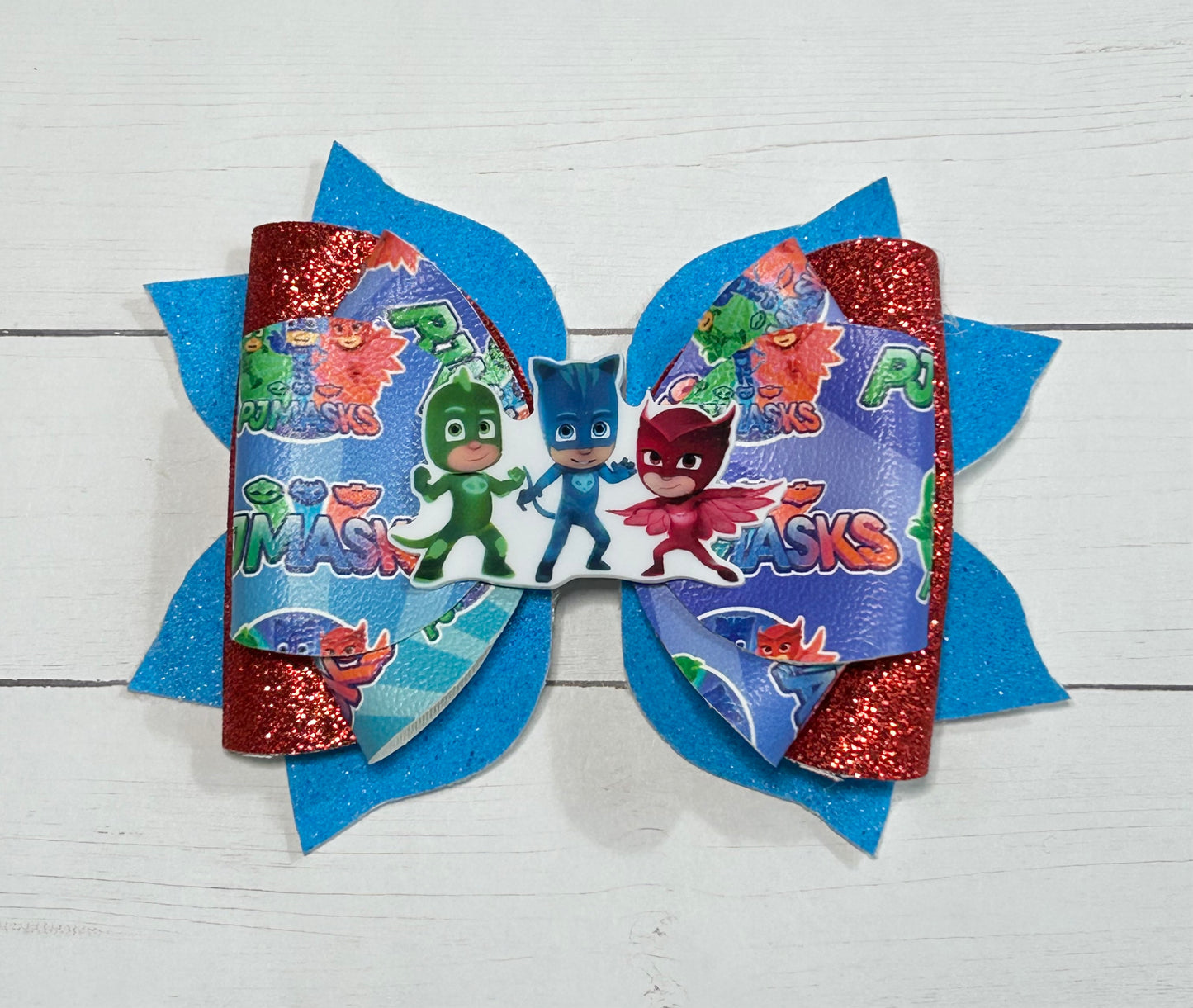 PJ Masks Glitter Hair Bow Clip