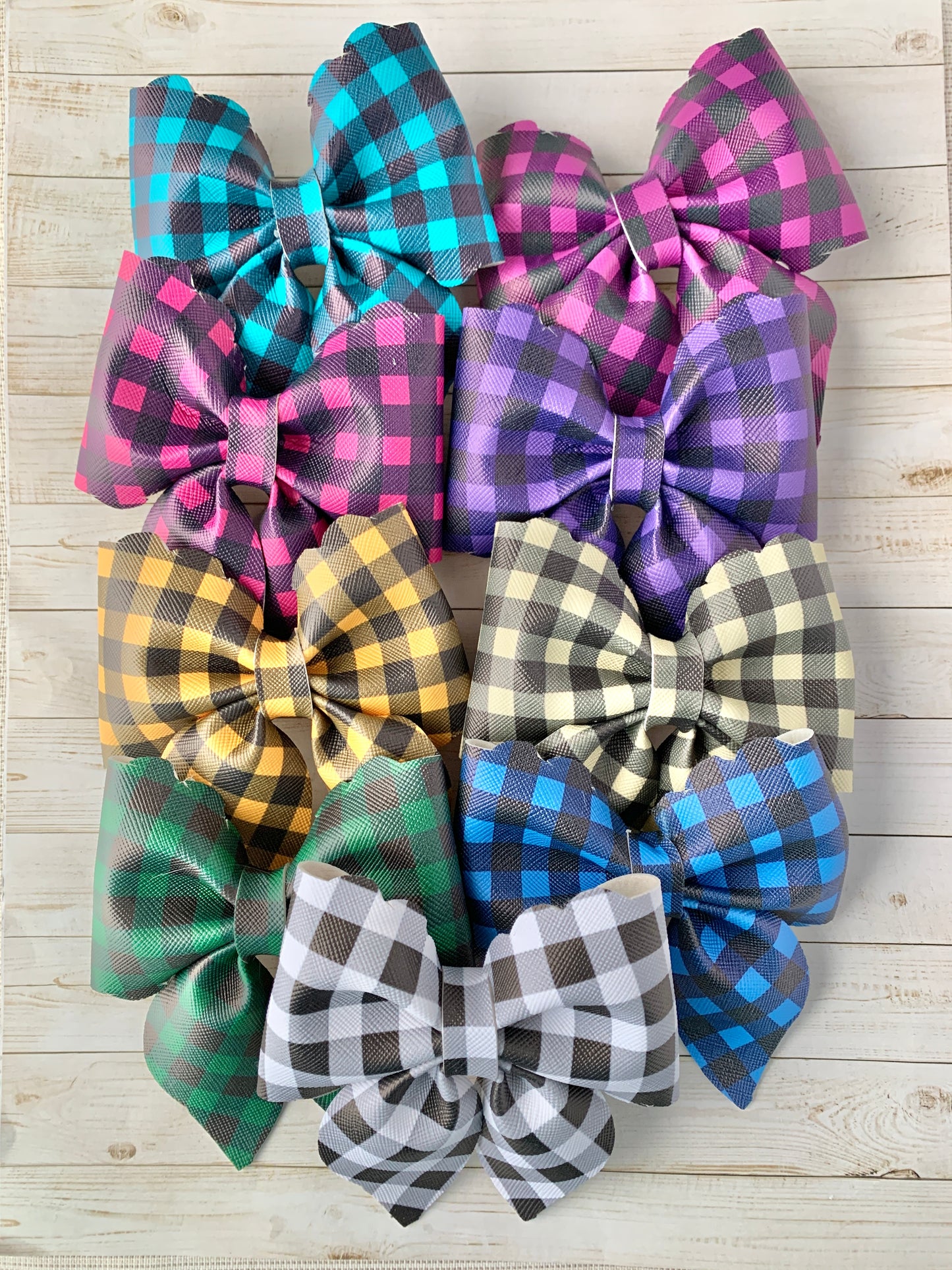 Buffalo Plaid Sailor Hair Bow Clip