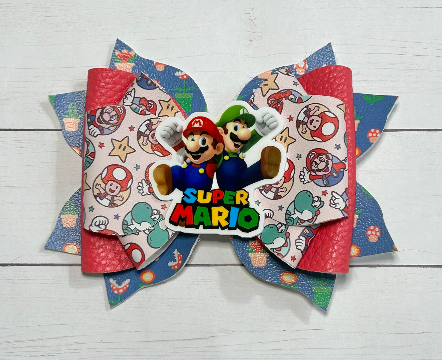 Super Mario Luigi Hair Bow Clip