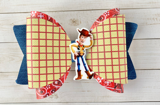 Woody Toy Story Cowboy Hair Bow Clip