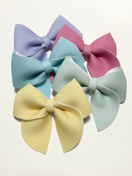 Spring Pastel Large Sailor Hair Bow Clip