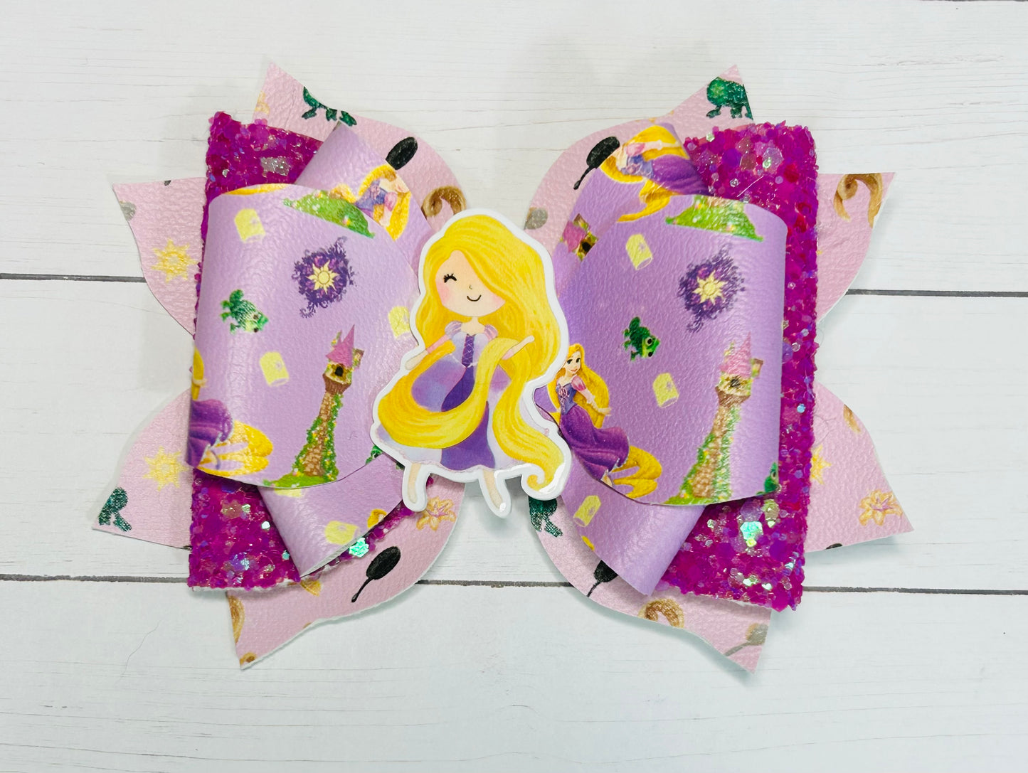 Princess Rapunzel Tangled Hair Bow Clip