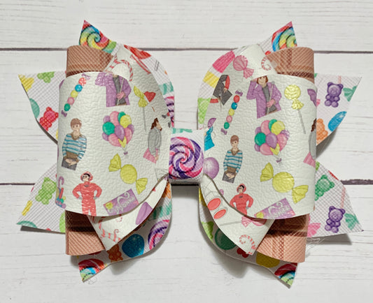 Willy Wonka Hair Bow Clip