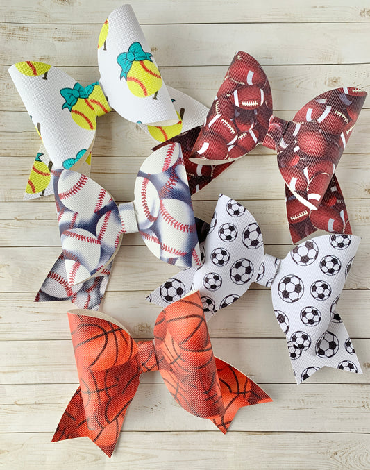 Sports Sailor Style Hair Bow Clip