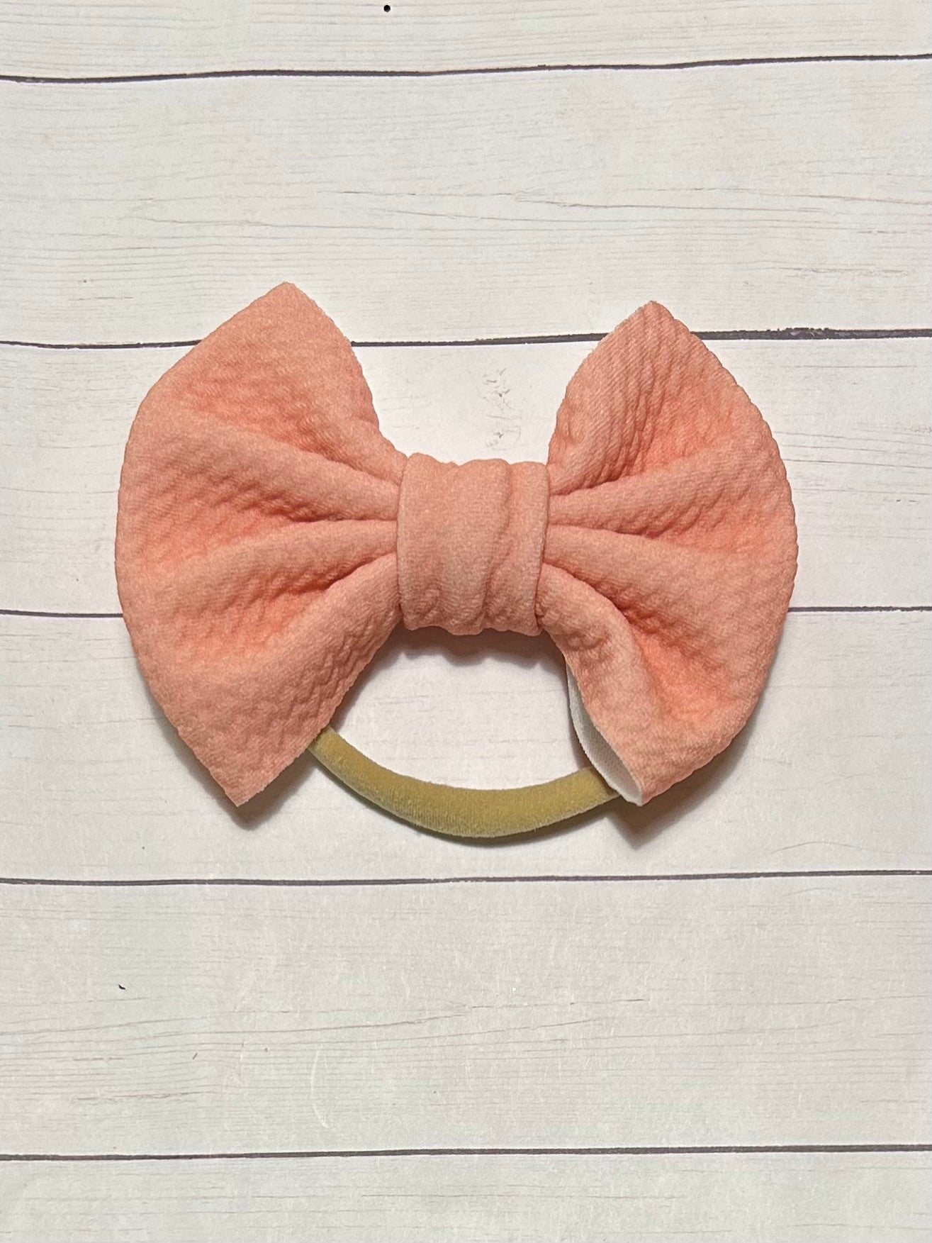 Solid Baby Headband Bow