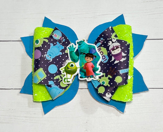 Monster Inc. Hair Bow Clip