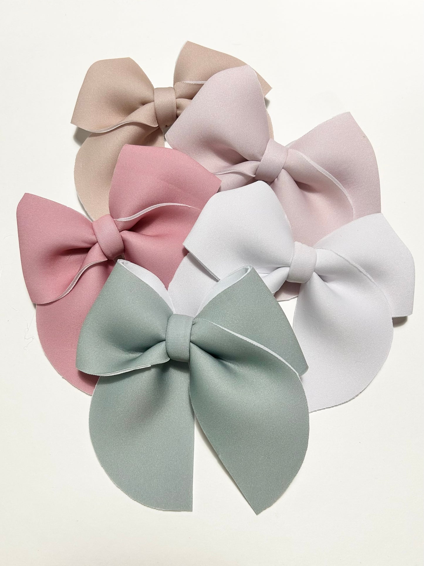 Neutral Large Sailor Hair Bow Clip