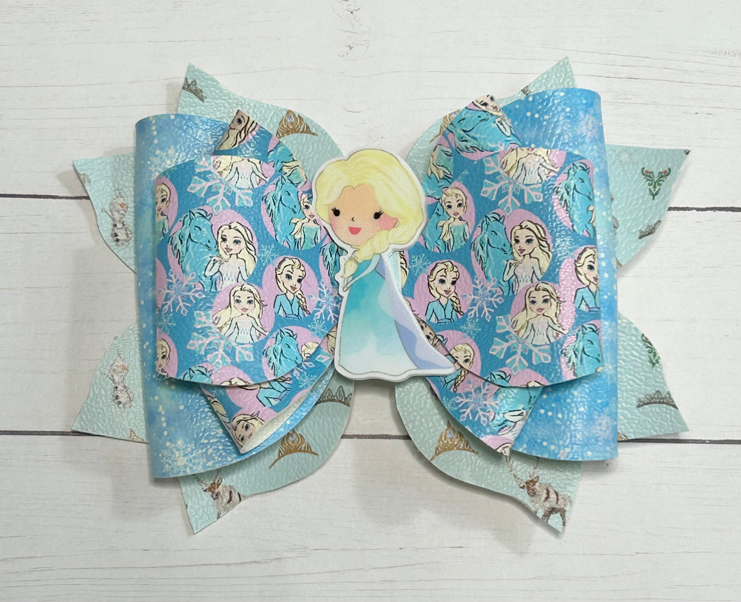 Princess Elsa Frozen Hair Bow Clip