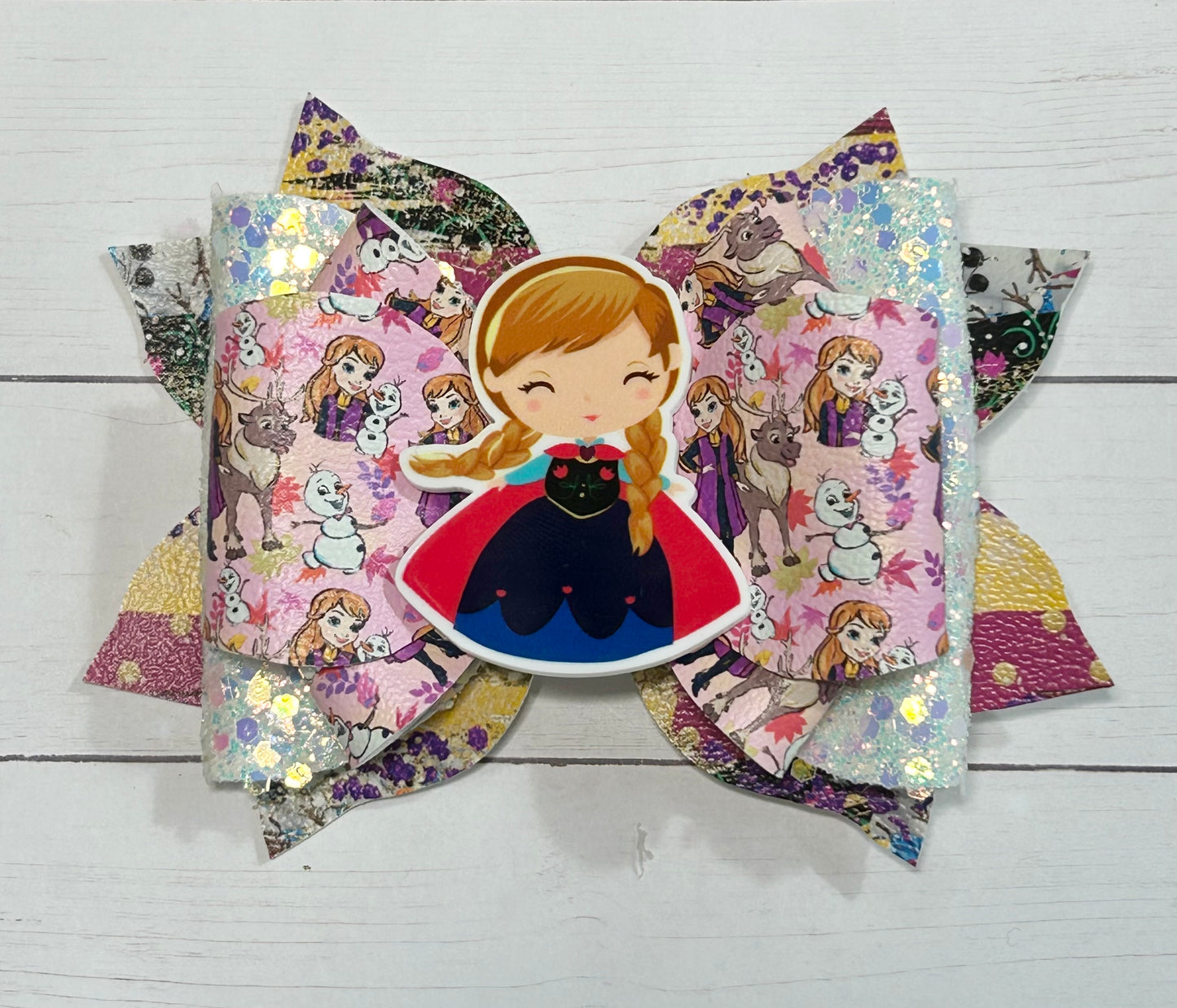 Princess Anna Olaf Frozen Hair Bow Clip