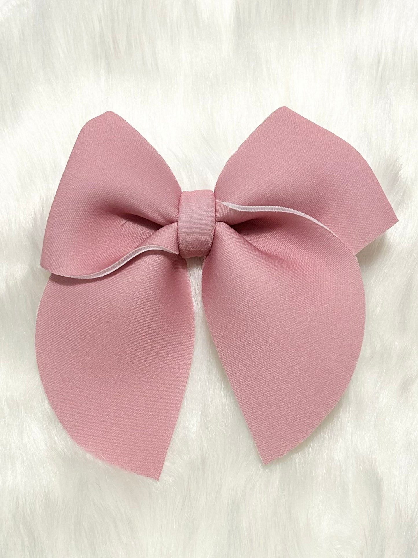 Neutral Large Sailor Hair Bow Clip