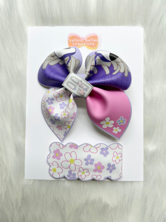 Monsters Inc. Boo. Hair Bow and Snap Clip Set