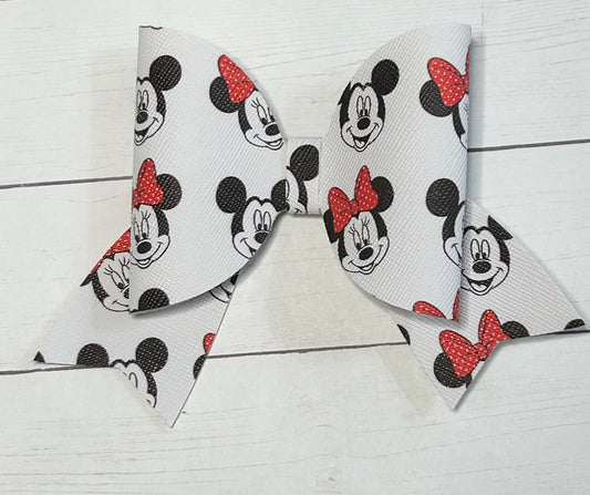 Mickey Mouse Minnie Mouse Hair Bow Clip