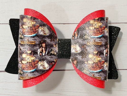 Pirates of the Caribbean Hair Bow Clip