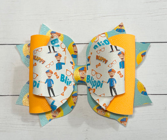 Blippi Hair Bow Clip