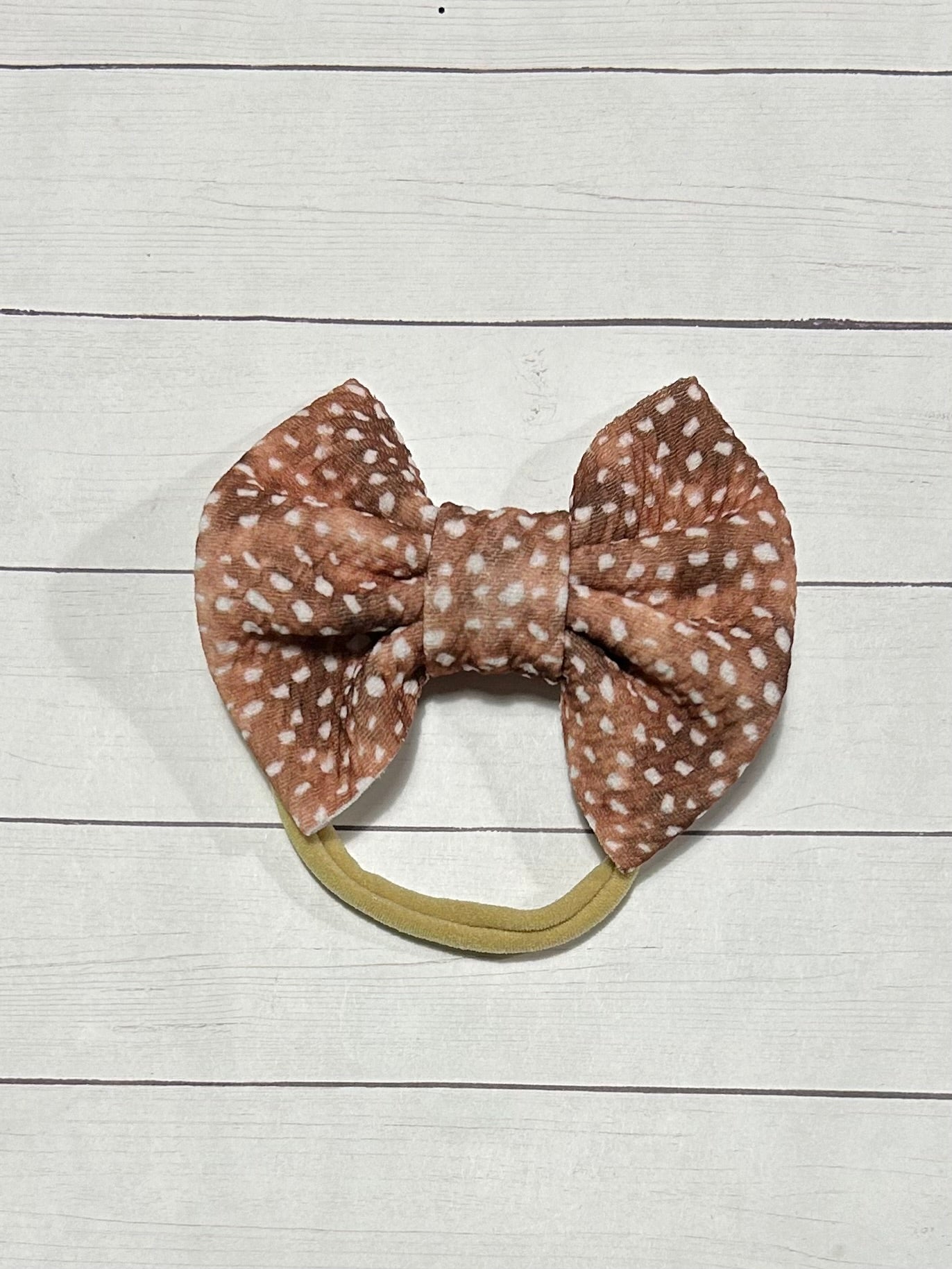 Fawn Deer Baby Bow Headband