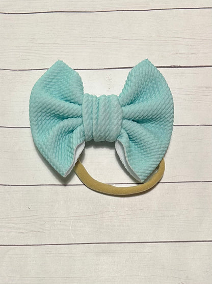 Solid Baby Headband Bow